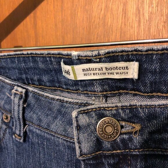 90s Vintage Lee Classic Denim Wash Bootcut Jeans size 14 - Picture 5 of 6